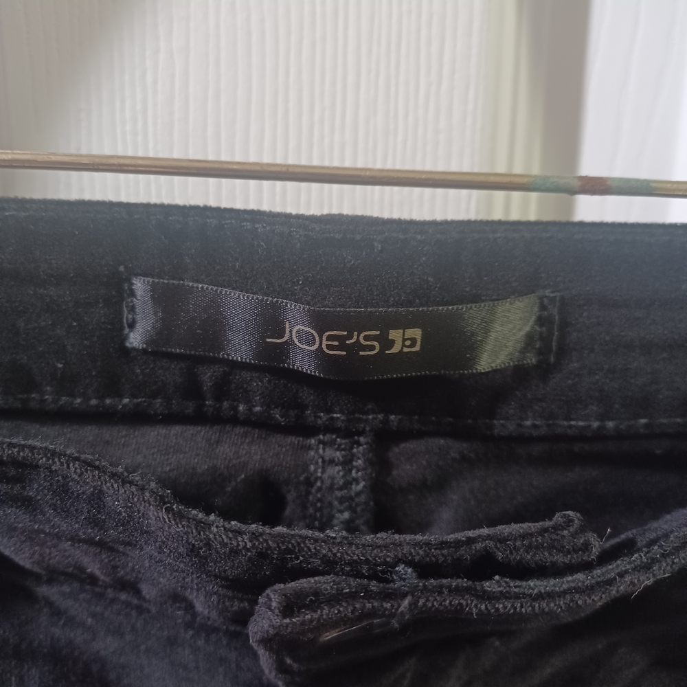 Joe's Jeans Velveteen Black Straight Leg Jeans - Picture 3 of 10